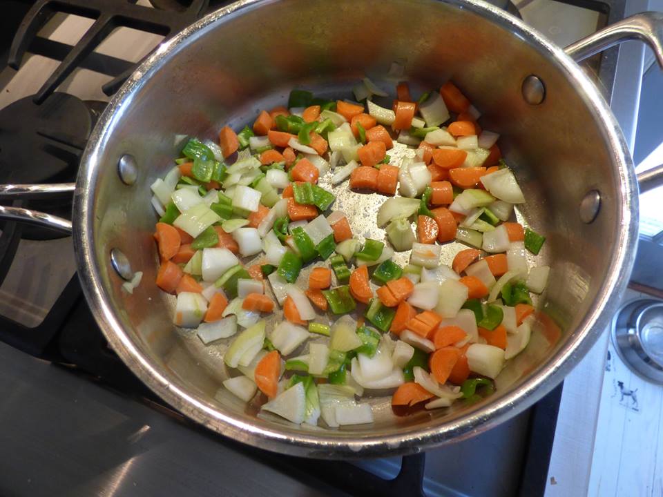 tortilla soup cook vegetables
